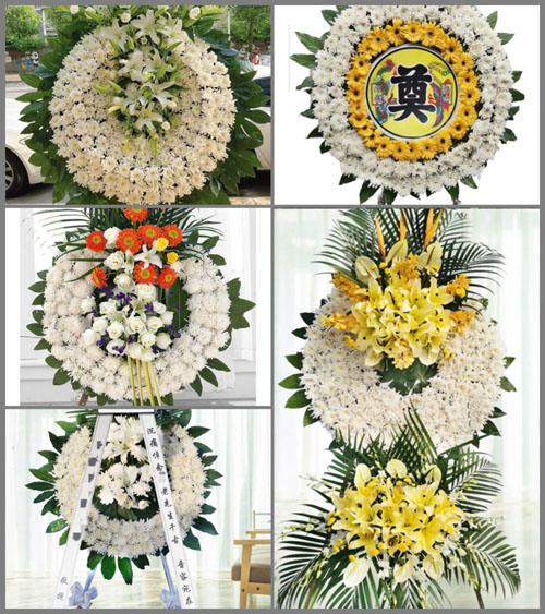 山东青岛即墨市温泉街道掖杖村花圈速递